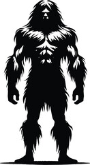 Strong caveman from stone age Vector Illustration isolated on a white background