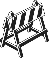 Construction barricade, road safety barrier, traffic control sign, construction signage, temporary fence, warning indicator