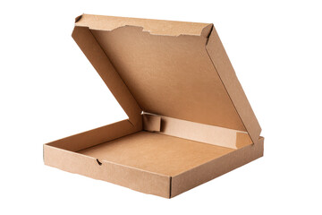 Open pizza box ready for service at a busy restaurant during dinner time