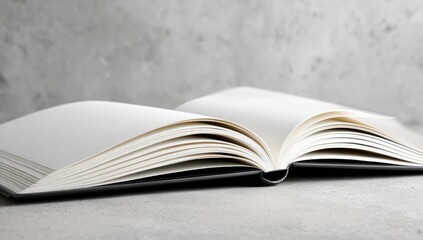 Obraz premium Open book on a textured surface