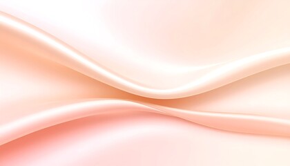 Obraz premium Wavy Peach Fabric Texture Soft Elegant Background