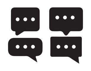 Chat icon message symbol. Online message speech bubble social media app, Text Message Icon, Victor illustration eps10