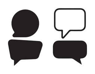 Chat icon message symbol. Online message speech bubble social media app, Text Message Icon, Victor illustration eps10