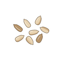 Illustration of Six Almonds in a Circular Arrangement