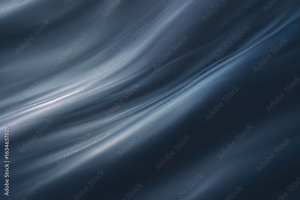 Poster smooth, flowing waves create serene and calming atmosphere with