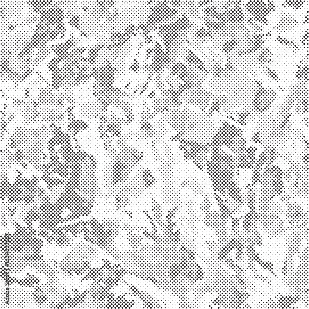 Poster abstract halftone background. military camouflage effect dot seamless pattern texture. dotted backgr