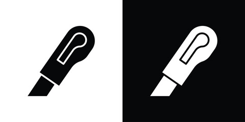 Utility knife icon, simple flat style. for ui or ux designs