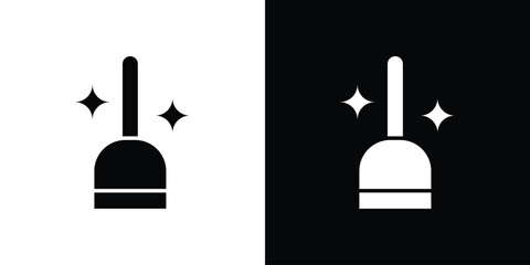 Sweeping icon, simple flat style. for ui or ux designs