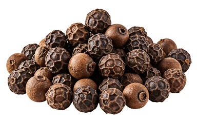 Black pepper (peas) , isolated on transparent background, png