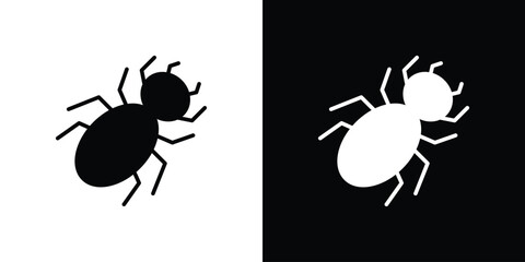 Spider icon, simple flat style. for ui or ux designs