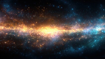 Cosmic expanse, starlit nebulae