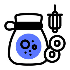 This Seollal icon is suitable for South Korean Culture.