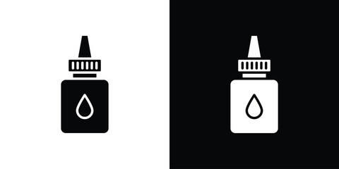 eye drop icon, simple flat style. for ui or ux designs