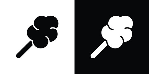 Cotton Candy icon, simple flat style. for ui or ux designs