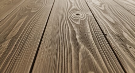 Close-up view of weathered wooden planks, showing wood grain and texture.