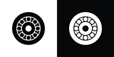 Car bearing icon, simple flat style. for ui or ux designs