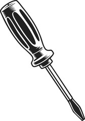 Fototapeta premium Screwdriver, hand tool, manual driver, fastening tool, hardware tool, repair equipment, precision instrument, maintenance device