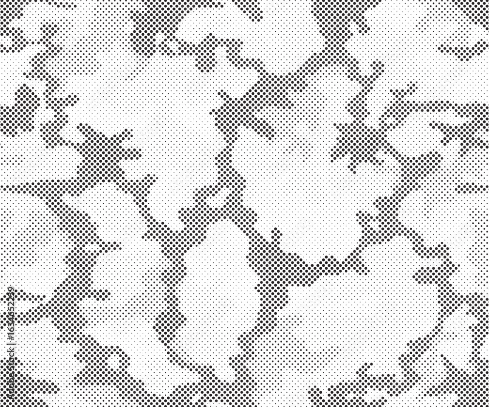 Poster abstract halftone background. military camouflage effect dot seamless pattern texture. dotted backgr