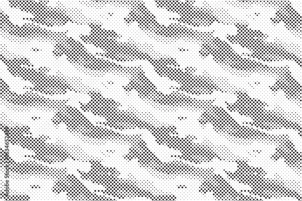 Poster abstract halftone background. military camouflage effect dot seamless pattern texture. dotted backgr