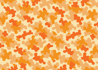 orange camouflage pattern. vector background illustration for web, banner, backdrop or surface design use