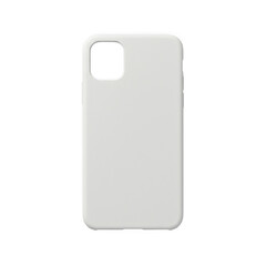 White phone case isolated on transparent background