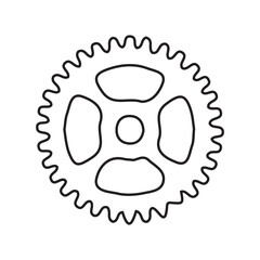 gear icon vector illustration