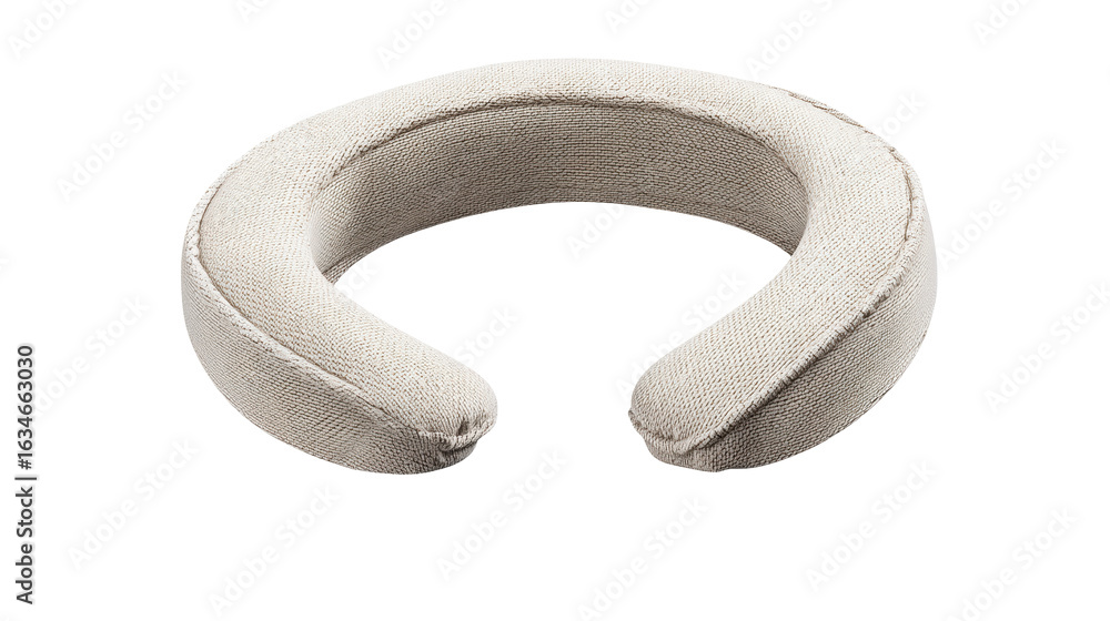 Aufkleber neck pillow isolated on transparent background with soft fabric texture and comfortable design for t