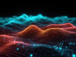 Abstract digital landscape