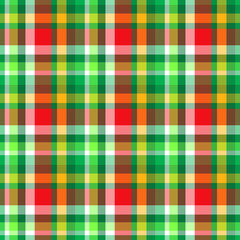 Christmas 70s Plaid Seamless Repeat