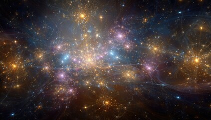 Obraz premium Cosmic nebulae in a vast space