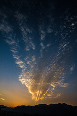 Nepal Sunset Bliss: Clouds, Colors, and Calm