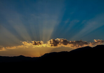 Clouds, Hills  Crimson Skies: Nepal’s Sunset Symphony
