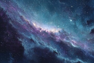 Fototapeta premium Deep space nebula. Cosmic clouds