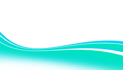 Abstract blue and teal wave gradient border png overlay effect, transparent background
