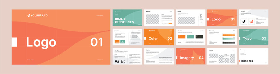 	
Professional Brand Identity Style Guideline Template | Clean Corporate Branding Manual | Simple Branding Strategy Document with Logo, Typography, and Color Palette | Logo guideline book.