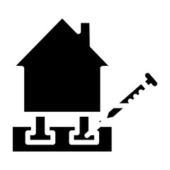 Foundation Curing Vector Glyph Icon Design