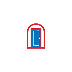 Door building house company logo  