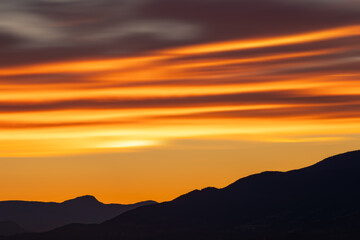 Sunset and sunrise views from Concord Brentwood Hillside East tower in Burnaby, BC, Canada
