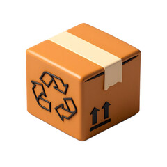  Delivery parcel with eco-friendly label
