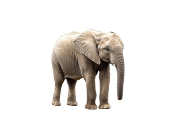 Obraz premium Elephant on transparent background, png