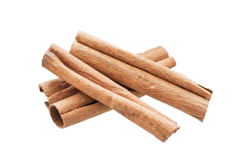 cinnamon sticks on an isolated background