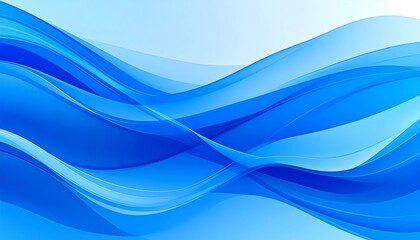 Obraz premium Abstract blue wavy background