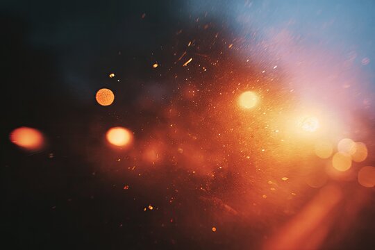 Abstract blend of vibrant colors and light effects