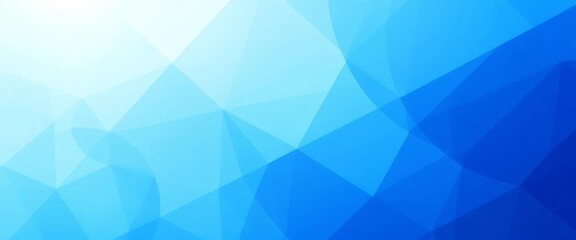 Obraz premium Abstract geometric blue and white gradient background with subtle texture, sky, winter