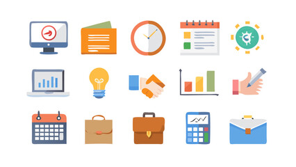 Business and finance icons collection