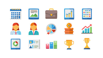 Business and finance icons set
