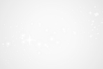 Magical glowing bokeh lights with sparkles on soft blurred background. Elegant dreamy festive atmosphere.