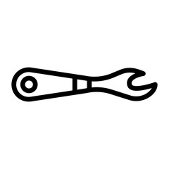 Seam Ripper Vector Line Icon Design