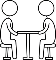 two people sitting at a table with drinks and food