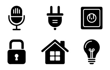Smart Home and Technology Icon Set. Smart Home and Technology Icon vector illustration.